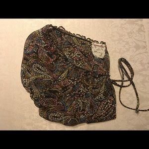 //2 for $10// Love Rocks Sheer Floral Blouse